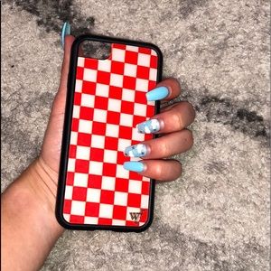 Wildflower Red Checkers iPhone 6/6s Case